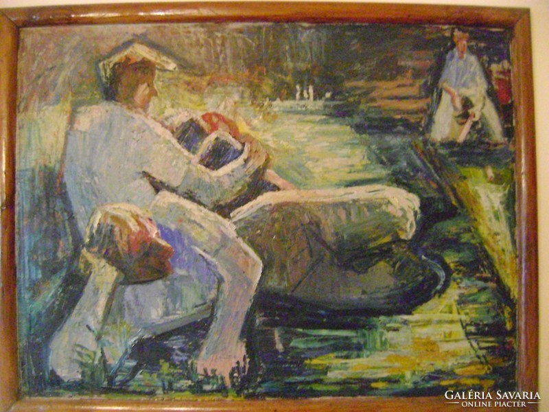 György Csató (george csato) 85 x 65 cm, eternal guarantee for originality