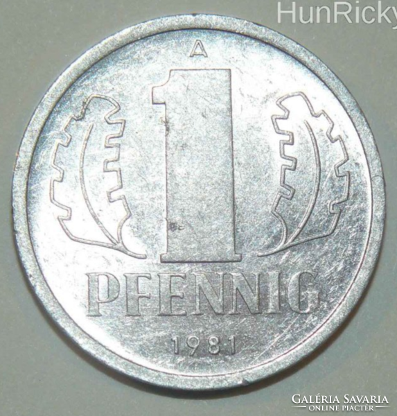 1 Pfennig - Kelet-Németország - 1981.
