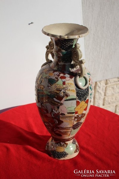 Floor vase oriental ceramic 55 cm.Jaoàn satsuma?! Etc.