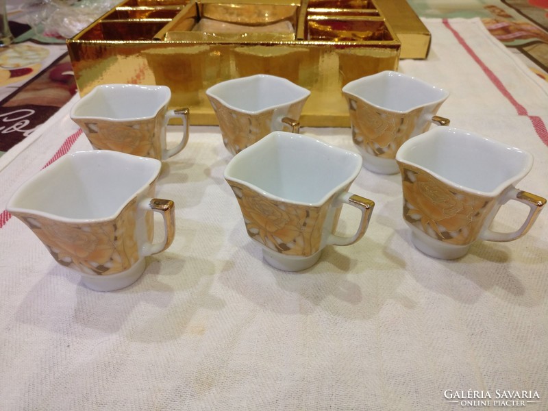 AML német Royal 12db-os porcelán kávés készlet, 5 csillagos