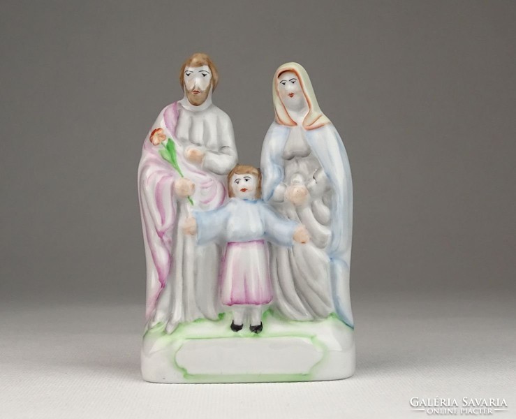 0V228 Hollóházi porcelán Szent család figura