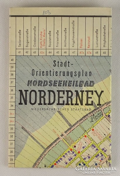 0V509 Régi Norderney német térkép
