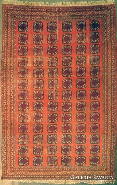 0K135 Antik elefántalpas afgán szőnyeg 300 x 400cm