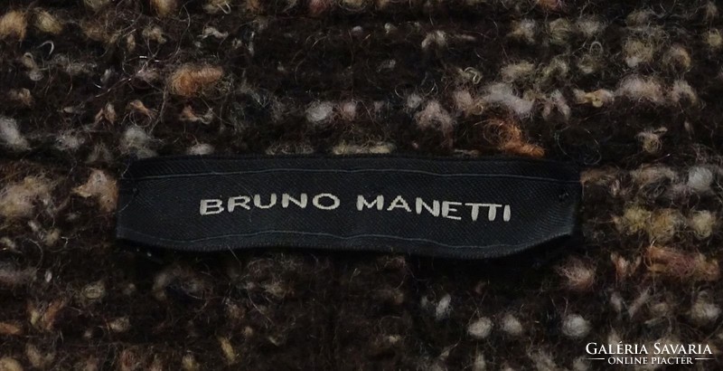 0V931 Bruno Manetti barna gyapjú kosztüm 44