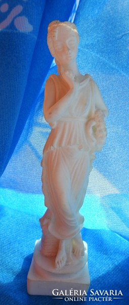 Római nő szobor -  római nő - kisplasztika alabástrom szobor
