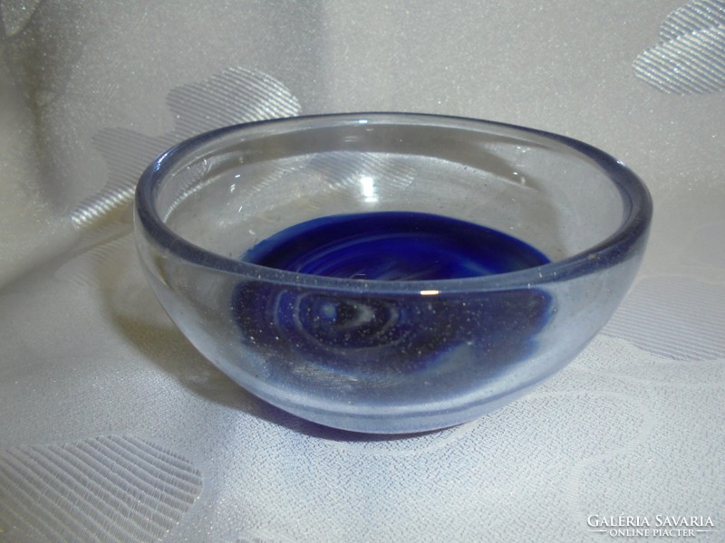 Muranói üveg kínáló tálka