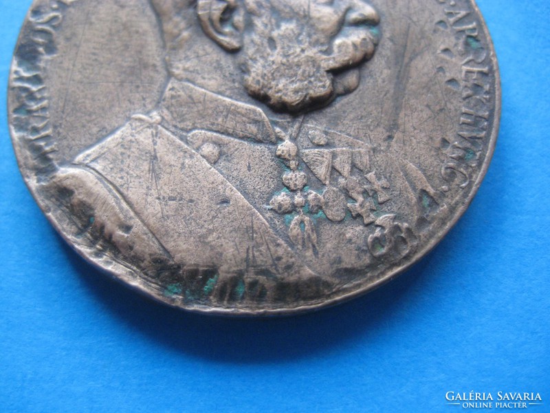 Ferenc József   bronz érme  , Ritka  , 34 mm
