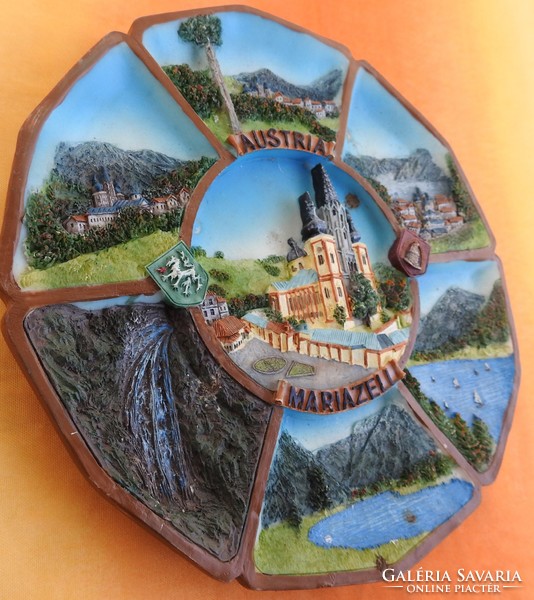 Austria mariazell 3D multi-landscape commemorative plate