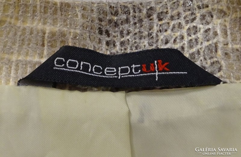 0W138 Concept UK kígyóbőr mintás átmeneti kabát