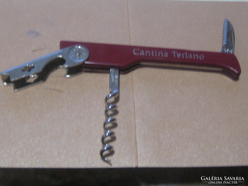 Professional corkscrew beer opener, cantina terlano closed 13 cm