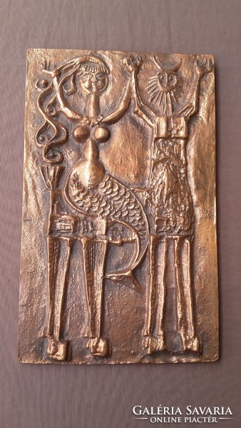 Kopcsányi Ottó bronz falikép