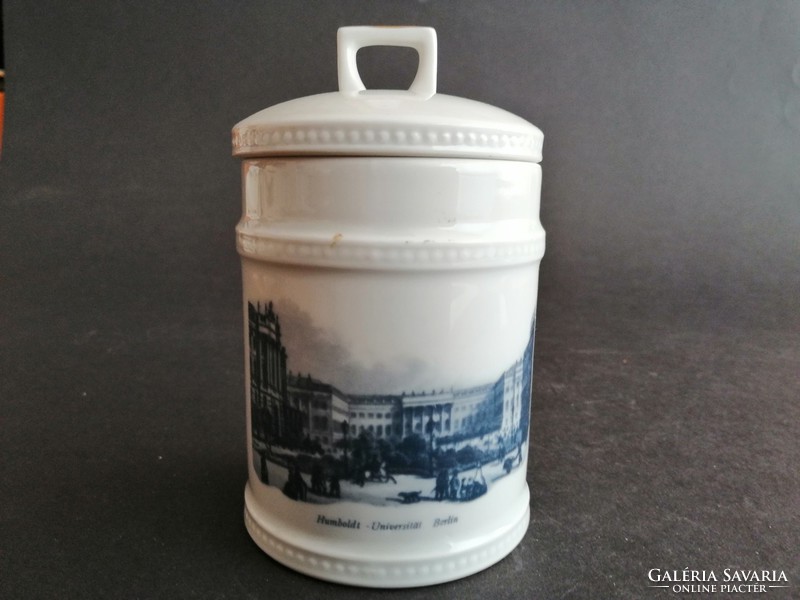 Wallendorf porcelain jar with a view of Berlin - ep