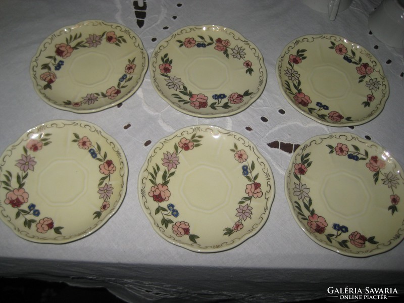 Zsolnay small plate set 6 pcs., diameter. 11.2 cm