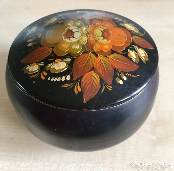 Box-Russian, hand-painted-metal