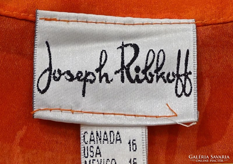 0V965 Joseph Ribkoff piros rövid ujjú strand ing