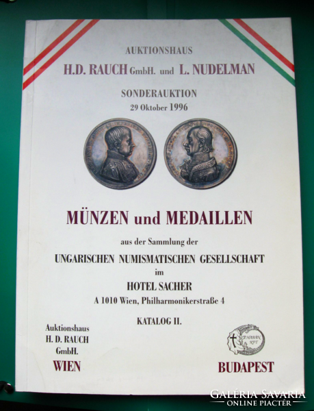 H.D. Rauch/L. Nudelman 58. Münz-auktion-1996. okt. 29.- Münzen und Medaillen -árverési katalógus II.