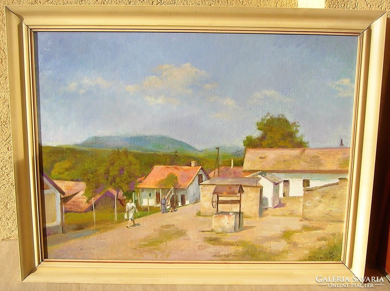 Bánovszky Miklós: Pincesor c. festménye garanciával magángyűjteményből (60 cm x 80 cm; olaj, vászon)