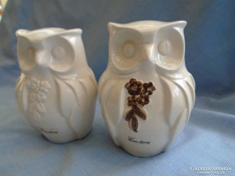 Couple of owls, by world-renowned artist rosa ljung, art dec