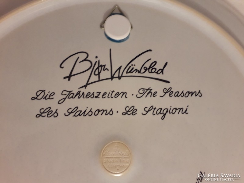 Rosenthal björn wiinblad design porcelain wall plate bowl - spring - 35 cm !!! In a box