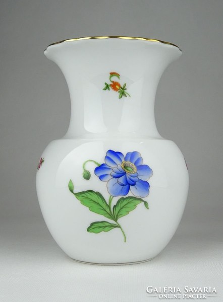 0X019 Régi Herendi porcelán váza 14.5 cm