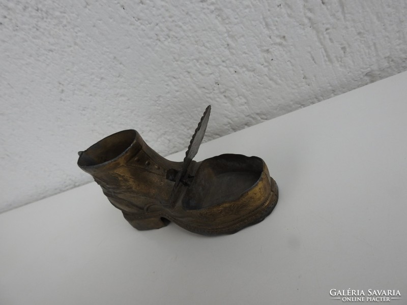 Antique shoe-shaped cigarette holder and ashtray - ashtray