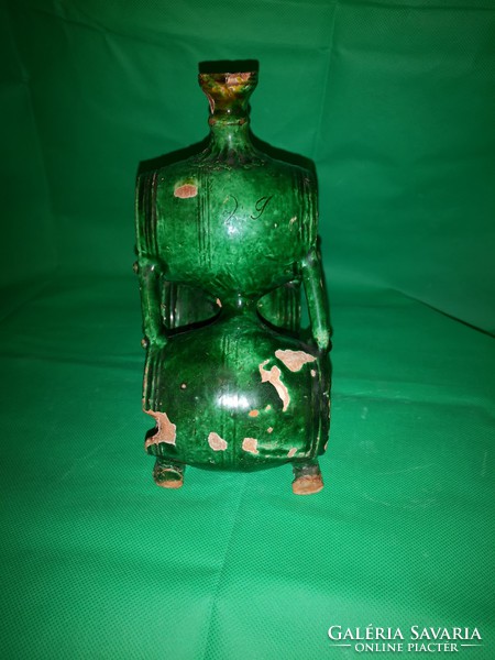 Hordó butella 1827 évszám XIX század 20 cm
