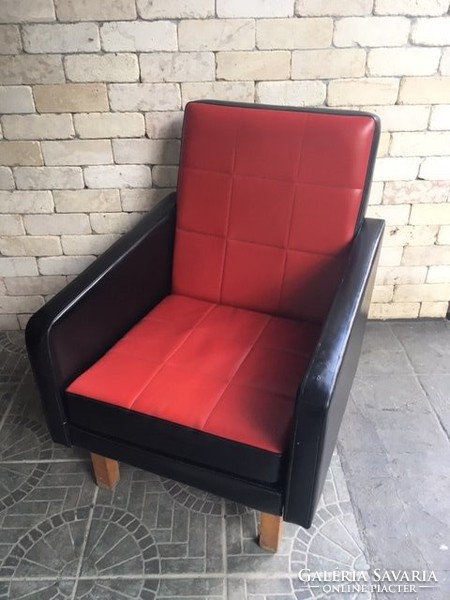 Retro armchair with matching table