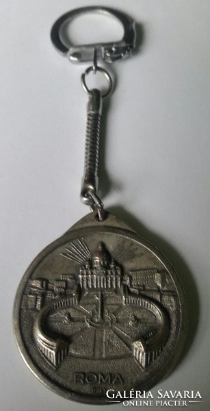 John Paul II joannes paul ii. Silver plated medal size: 36mm backside vatican roma italy