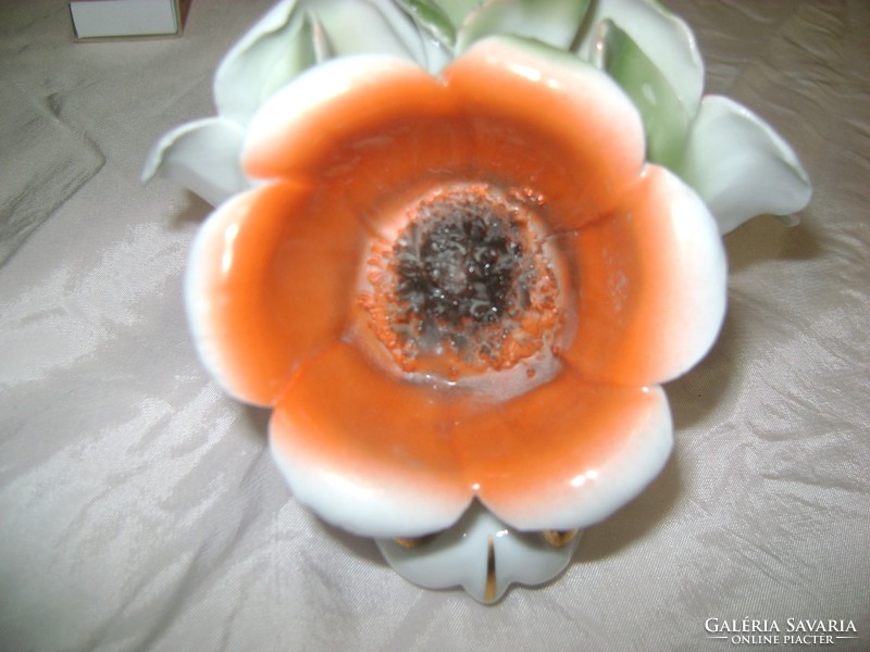 Porcelán virág csokor - kézifestés - nipp