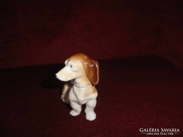 Forein 7778 jelzésű tacskó figurális szobor, kutya, 8,5 cm magas. Vanneki!