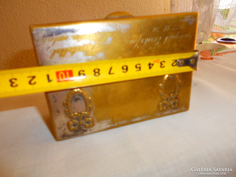 Argentor (1932) marked table box in places with traces of old silver plating