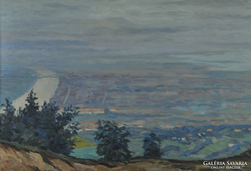 Hans Witt (1891-1966): Dunai látkép