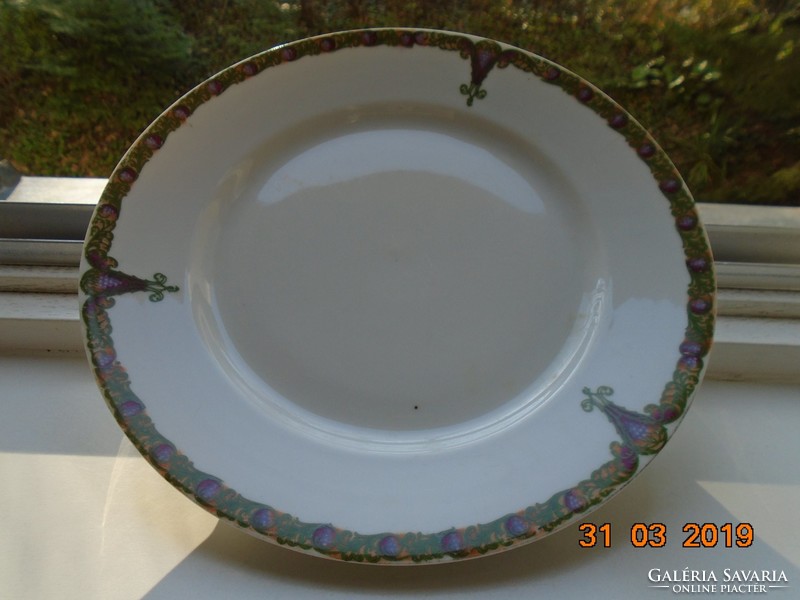 1884 Szecessziós MZ AUSTRIA tányér, számozott 24 cm