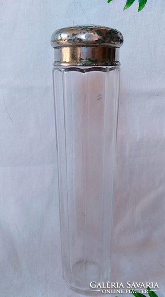 Antik üveg sószóró (jelzéssel az alján)