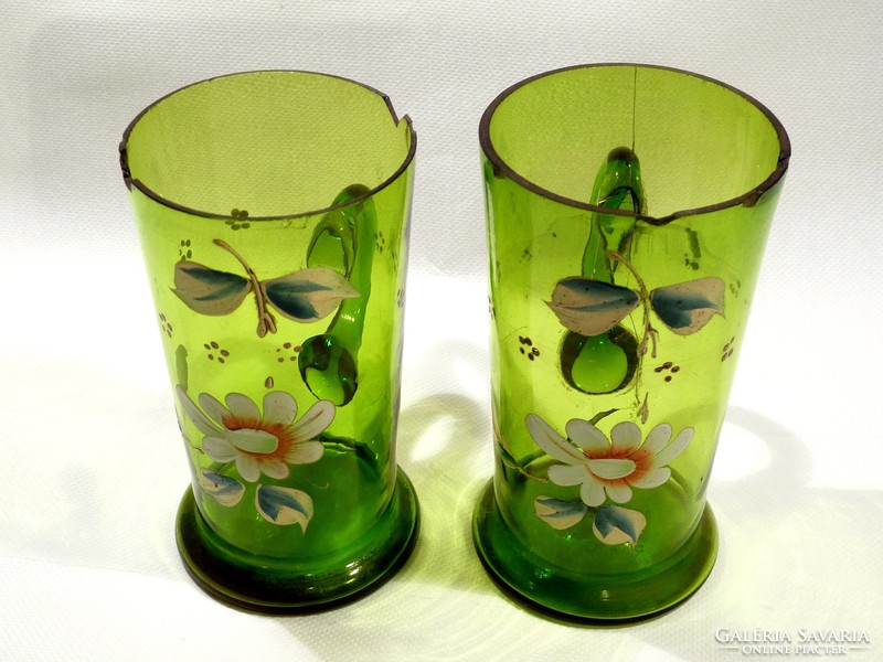 Couple with hand painted glasses
