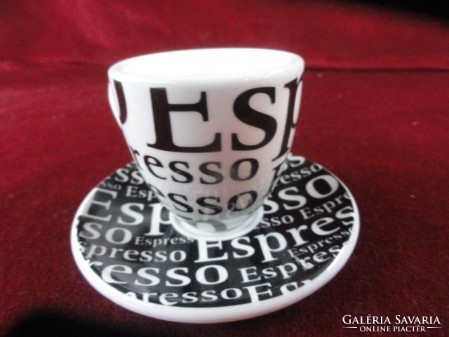 German porcelain espresso cup + placemat. Coffe bar knuckle. He has!