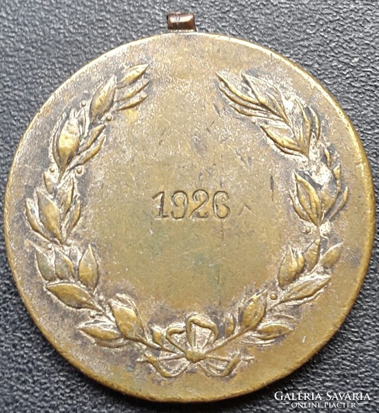 Sport medal double-sided engraved "1926" size 30mm, material bronze, if you are interested
