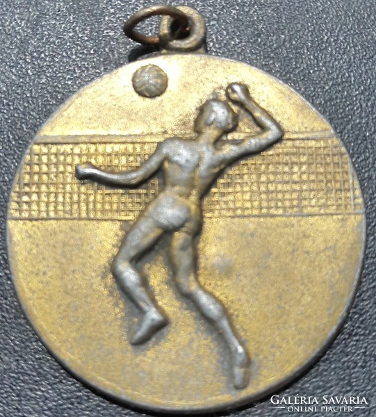 Volleyball sport medal ludvig bp. Manufacturer's markings double-sided, engraved size: 36mm
