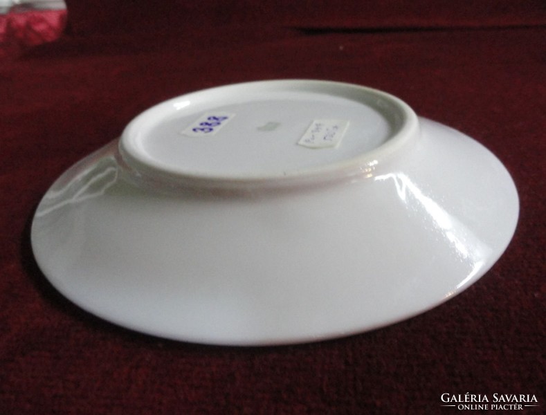 Zsolnay porcelain cake plate, snow white, diameter 15 cm. He has!