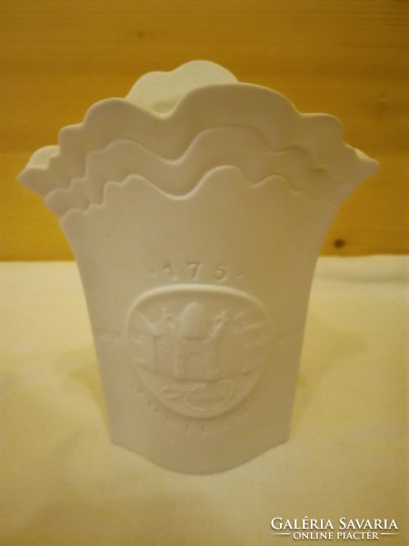​Herendi jubileumi porcelán biszkvit váza