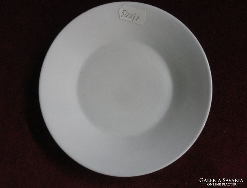 Zsolnay porcelán süteményes tányér, hófehér, átmérője 15 cm. Vanneki!