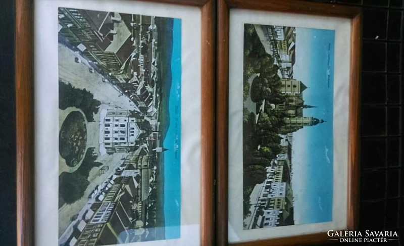 Very rare large postcards framed from a collection