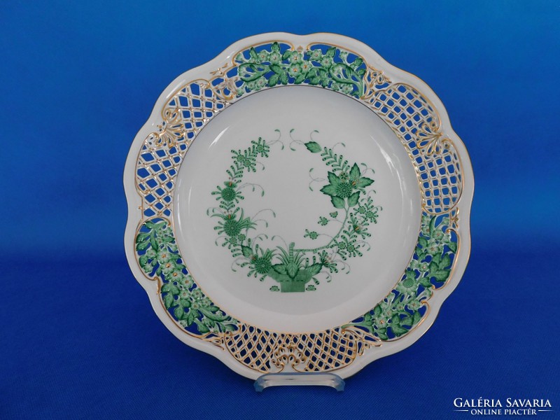 Herendi Indian 34cm openwork decorative bowl wall bowl