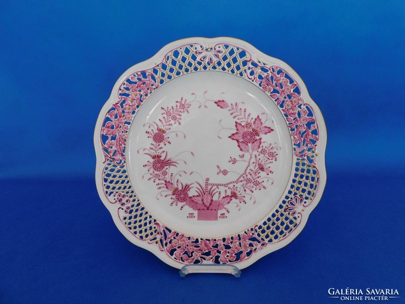 Herend Indian 34 cm openwork wall bowl