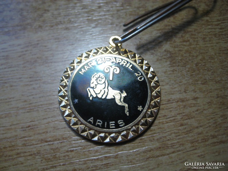 Pendant with Aries star ticket 30 mm