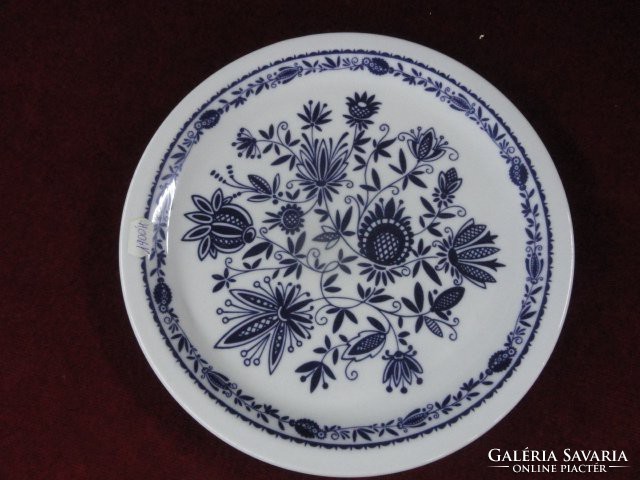 Lilien ausztriai porcelán lapos tányér. Hagyma mintás, kobalt. Vanneki!