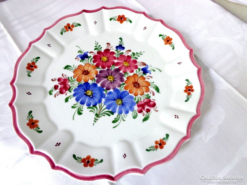 Wechsler Tyrolean wall plate hand painted