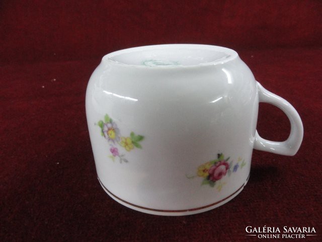 Triptis - veb Polish porcelain tea cup. Snow-white background with colorful flowers. He has!