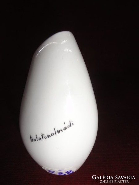 Aquvincumi porcelain memorial vase from Balatonalmádi. Irregular. He has! Jokai.