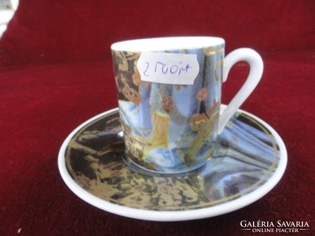Gollhammer Tischkultur német kerámia/porcelán kávéscsésze + alátét. Vanneki!